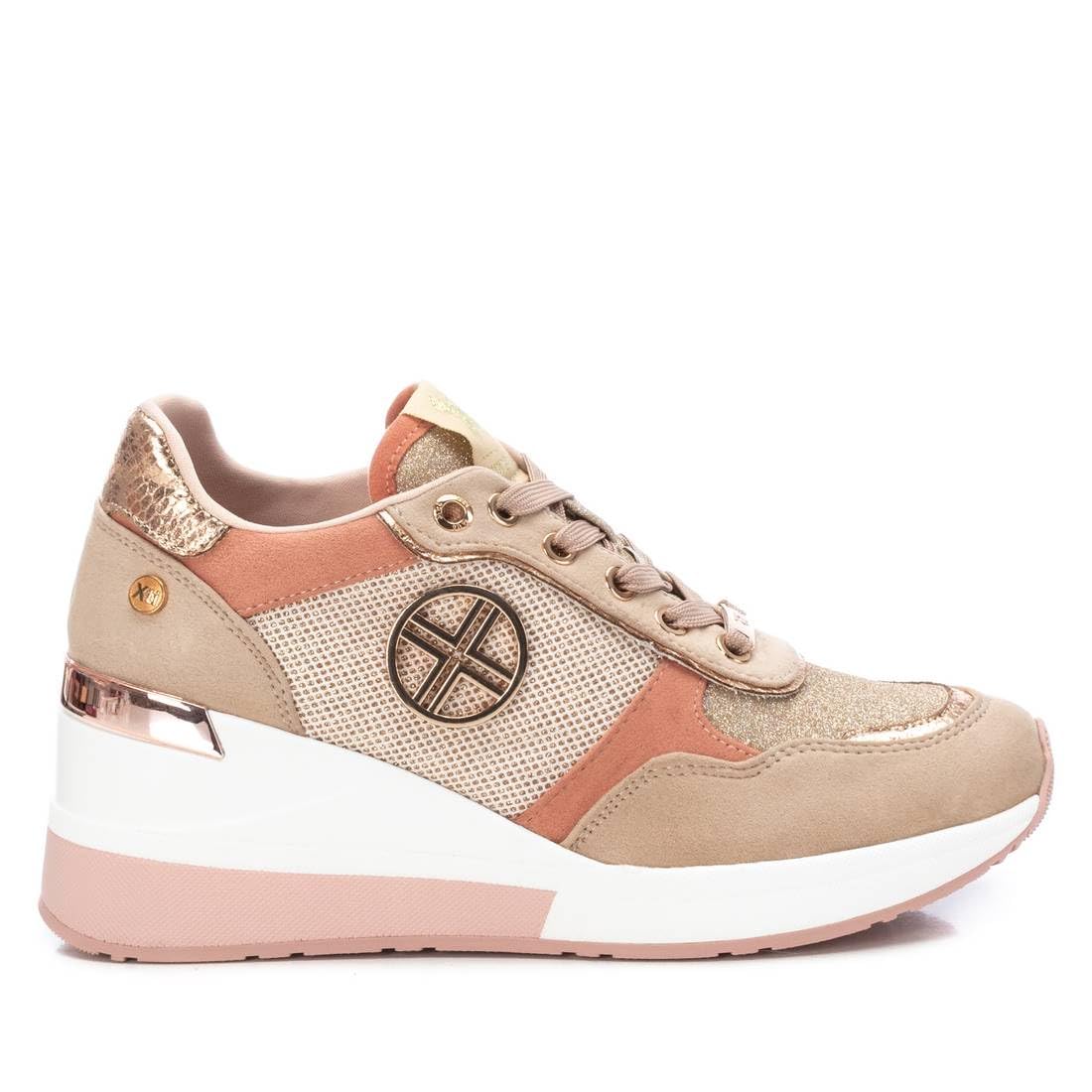 XTI Zapatillas 141116 Marrón -​Altura cuña 7cm-