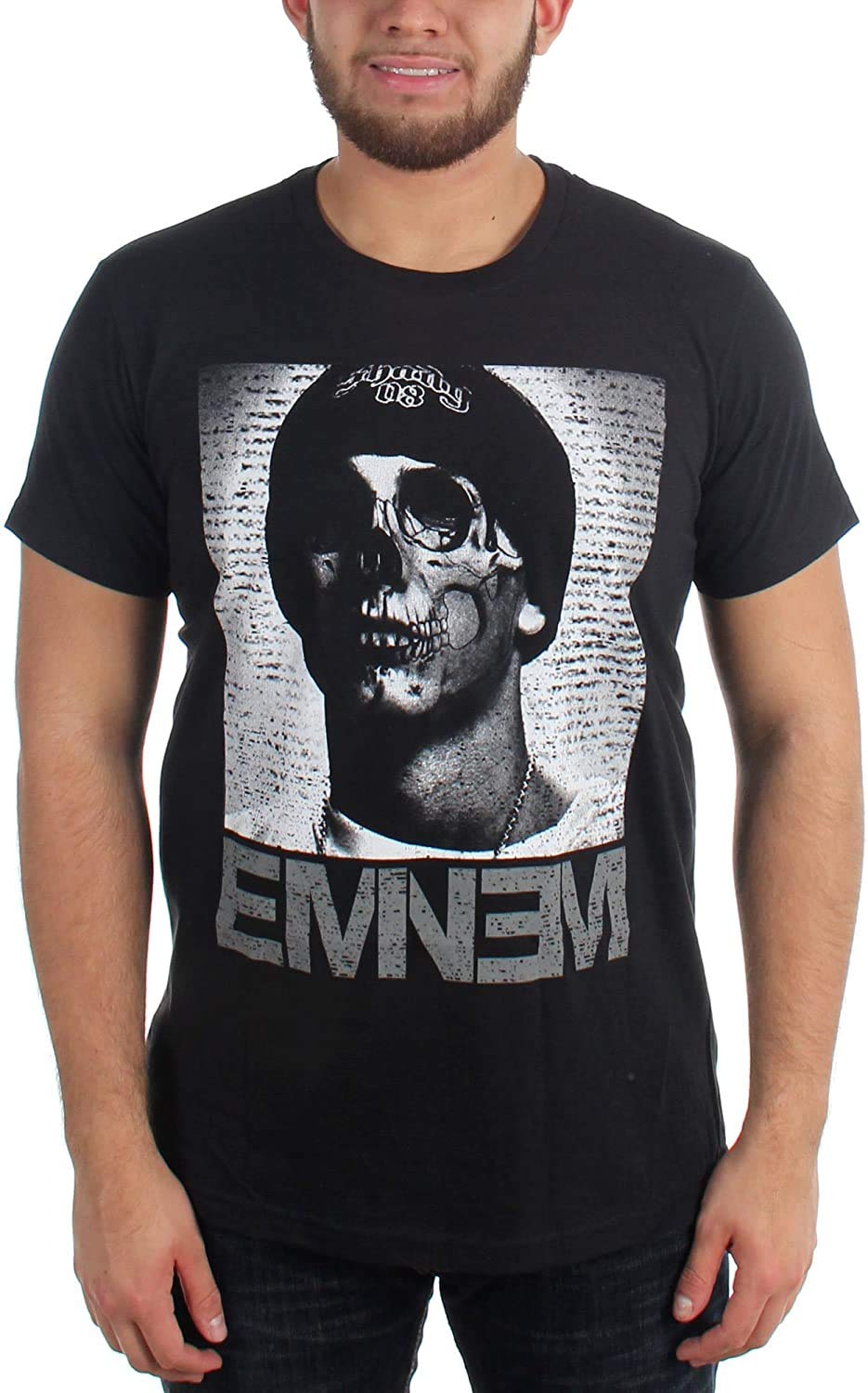 BravadoEminem Skull Face Men's Black T-Shirt
