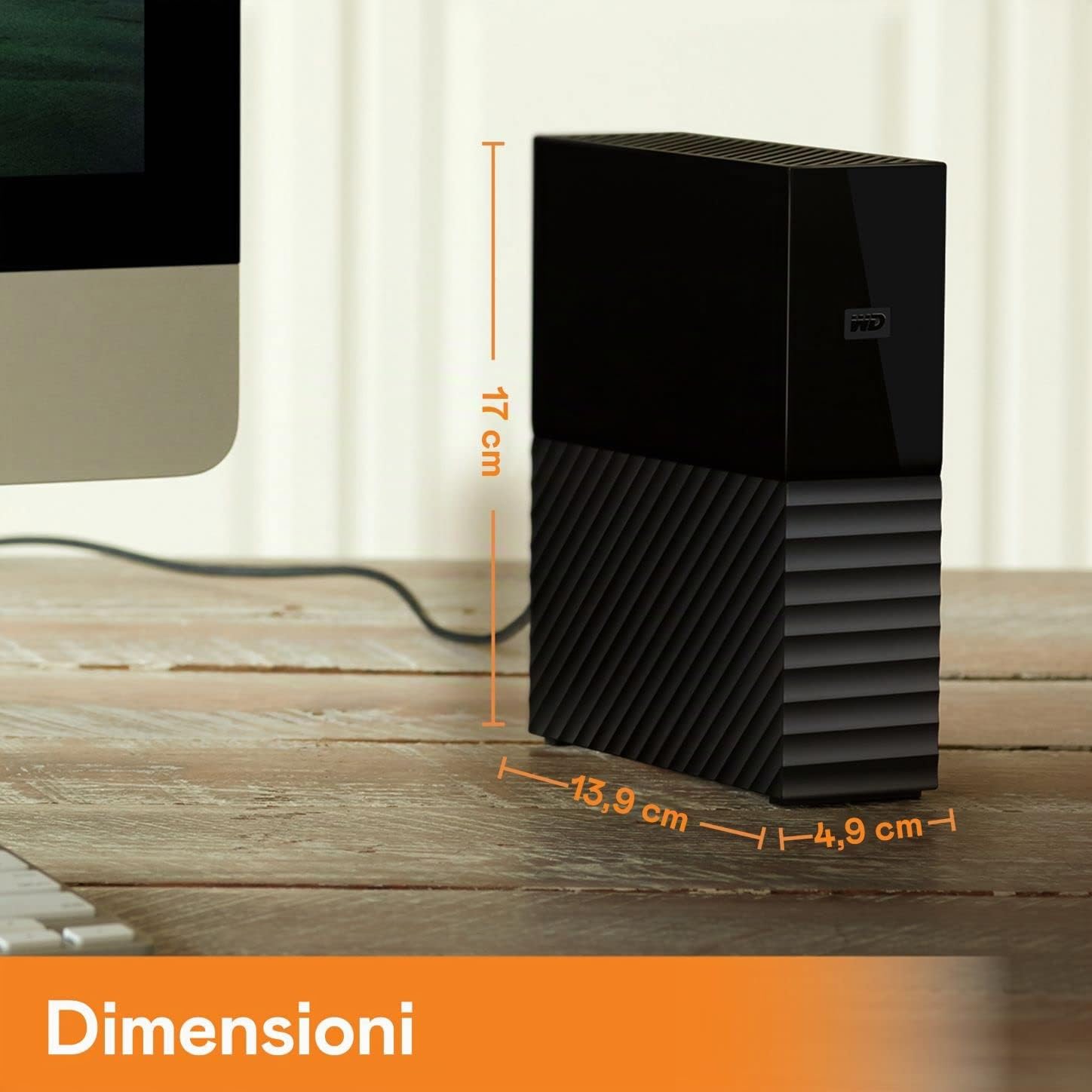 WD 6TB My Book Desktop Hard disk, USB 3.0 con protezione con password e software di backup. Compatibile con PC e Mac