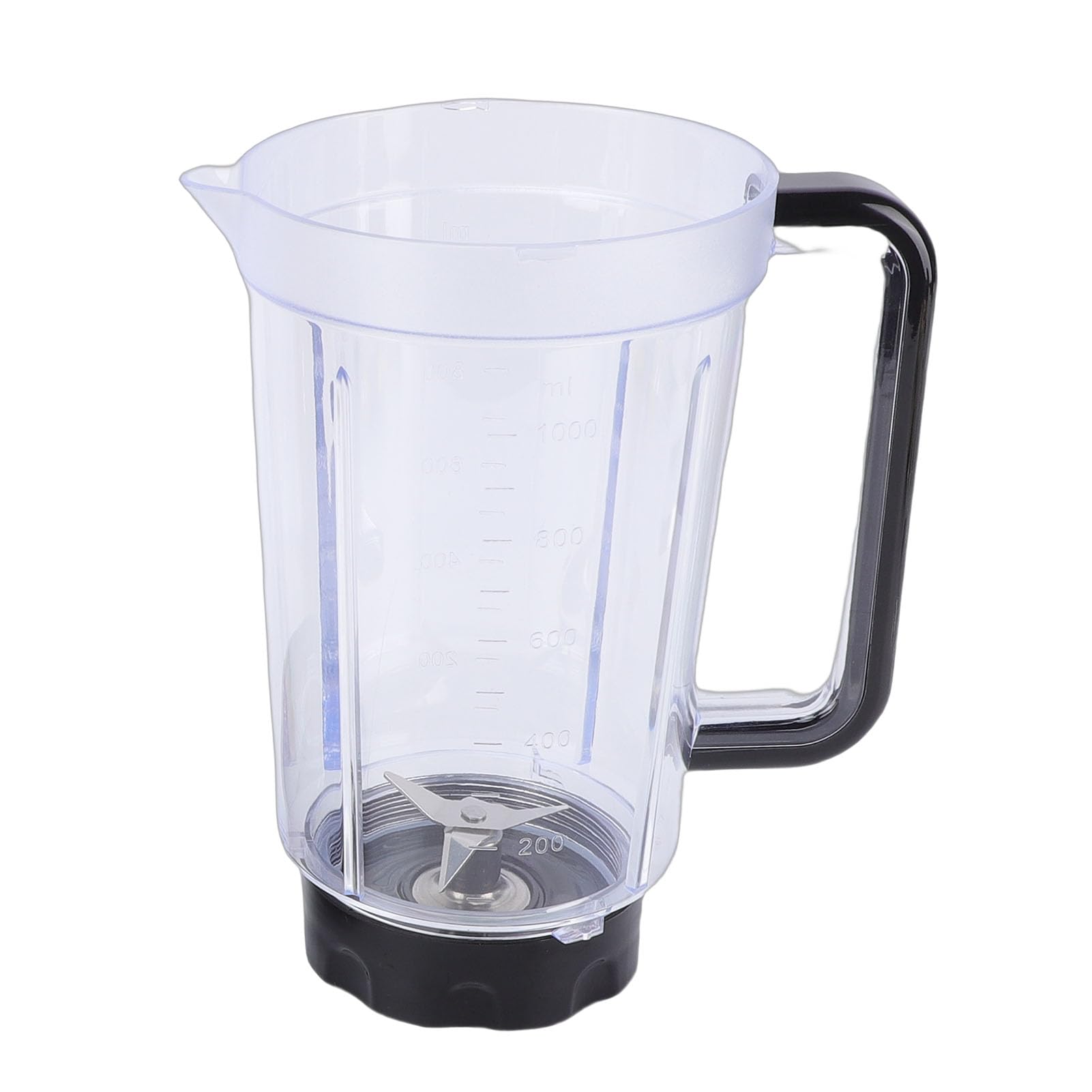 Asixxsix 300W elektryczny blender, 2 ustawienia prędkości z funkcją pulsową, Głowica do cięcia ze stali nierdzewnej 4 liści, Pojemność 1000ml, do smoothies, szlifowania orzechów (wtyczka UE)