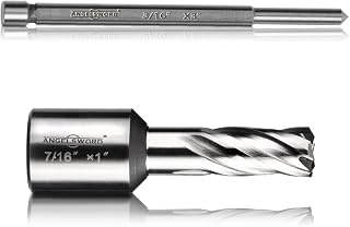 ANGELSWORD HSS Annular Cutter Diameter 7/16", Cutting Depth 1" High Speed Steel, Mag Drill Bits Kit for Magnetic Drill Press, with One 3/16"*3" Pilot Pin