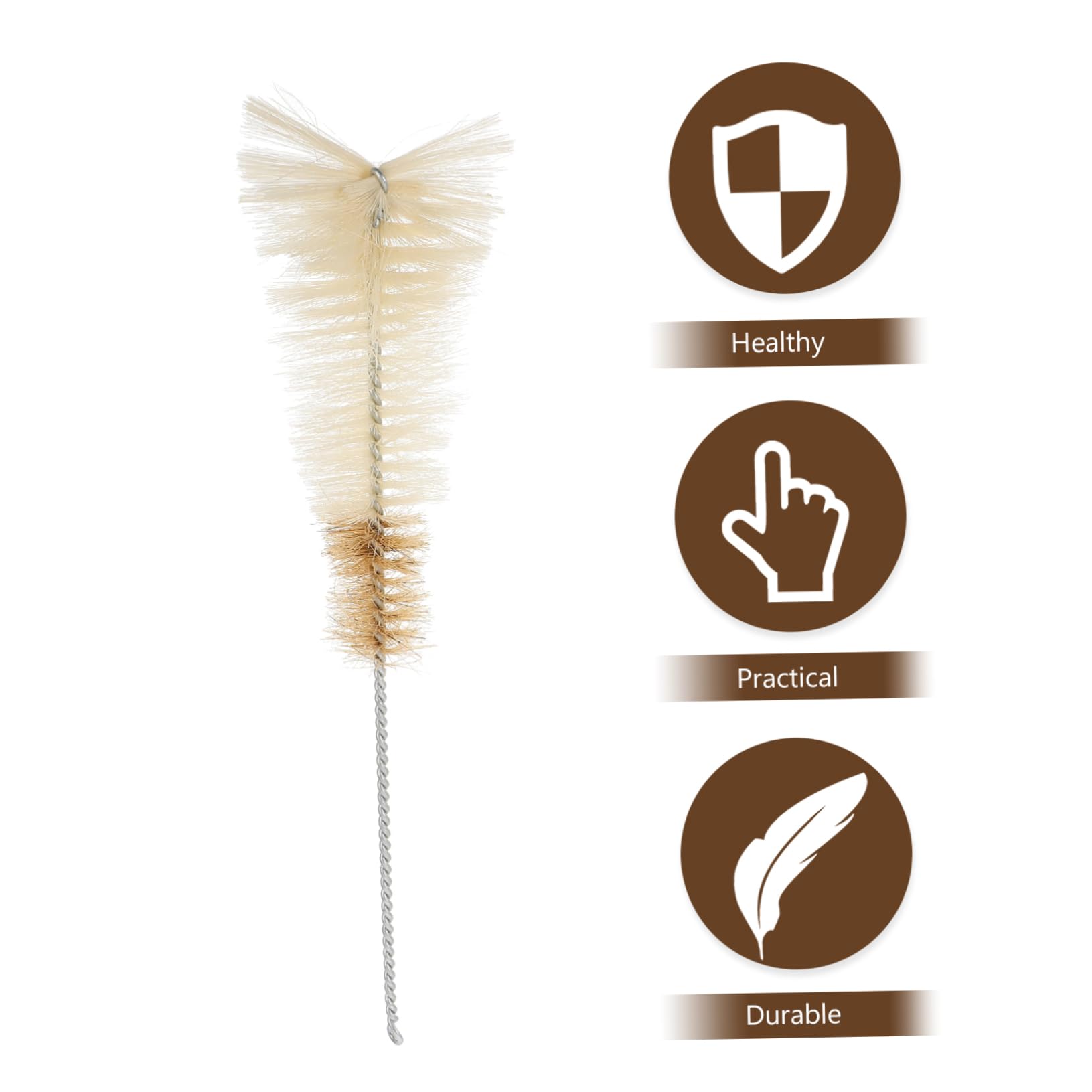 PRETYZOOM Nylon Erlenmeyer Flask Brush Long Bottle Brush Cleaner Laboratory Glassware Cleaner