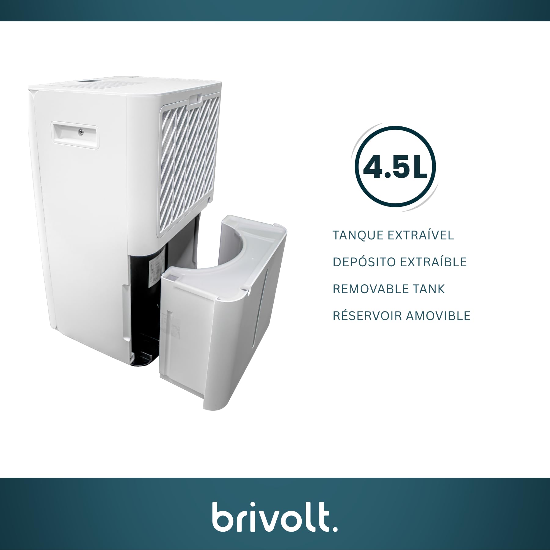 Deshumidificador brivolt. 20l 330w R290