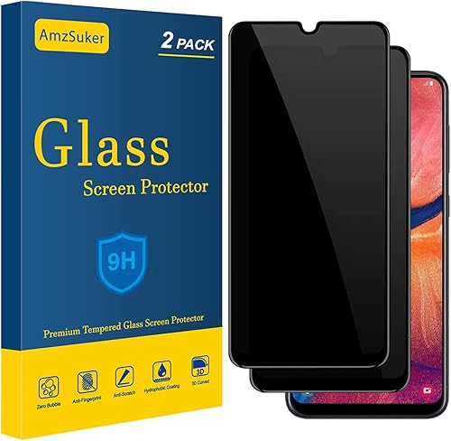 Protector de pantalla de privacidad para Galaxy A50 A30 A20, antiespía, antirreflejos, cobertura completa, película de vidrio templado de privacidad