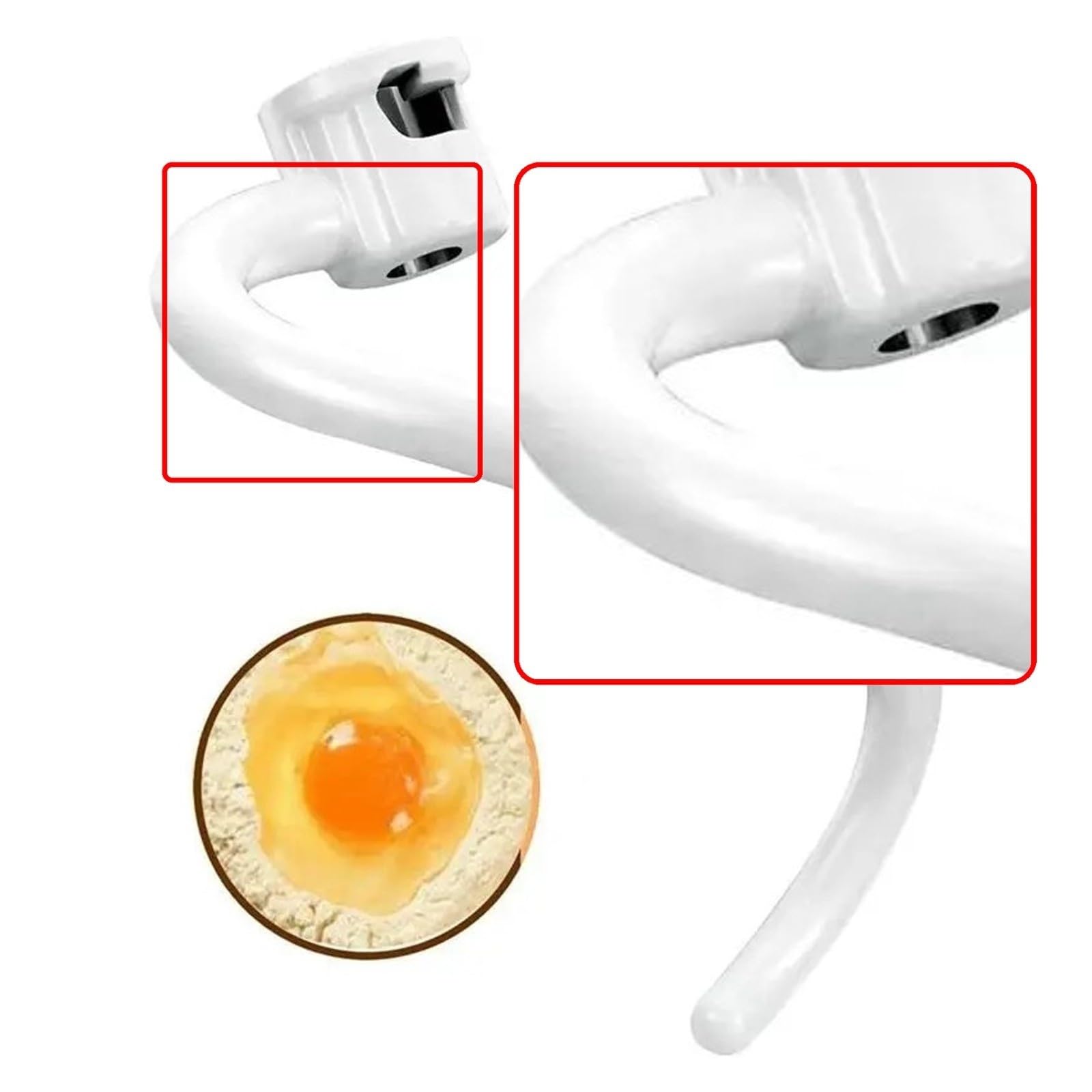 A78E 2 Pezzi Di Ricambio for Gancio Impastatore In Metallo Rivestito A Spirale, Compatibile Con KitchenAid E Modelli Con Sollevamento Ciotola for Robot Da Cucina Pro 600