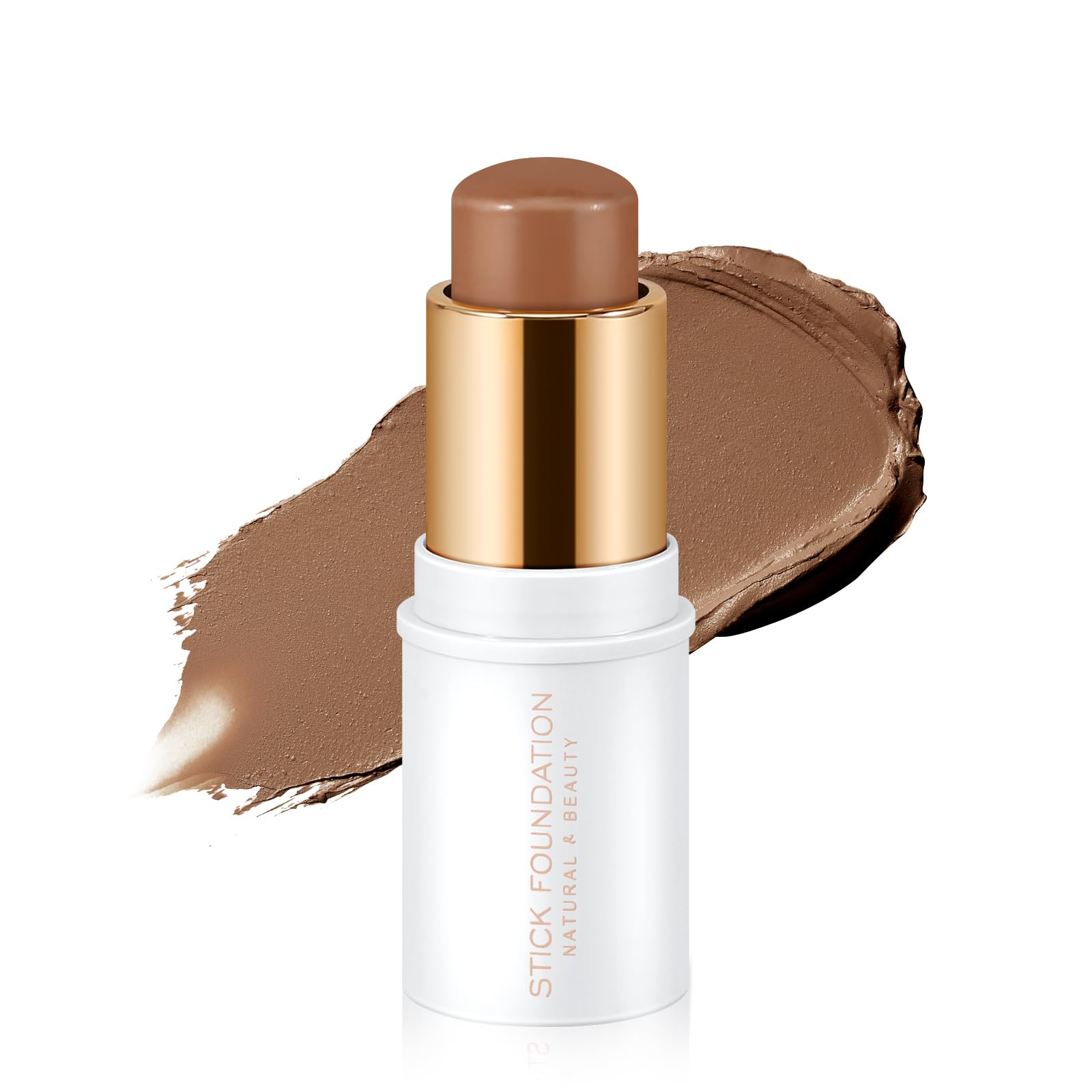 Boobeen Face Foundation Stick cobertura completa, suave crema mate corrector de contorno en barra, barra de maquillaje de larga duración para dar forma al cuerpo de la cara, fácil de mezclar