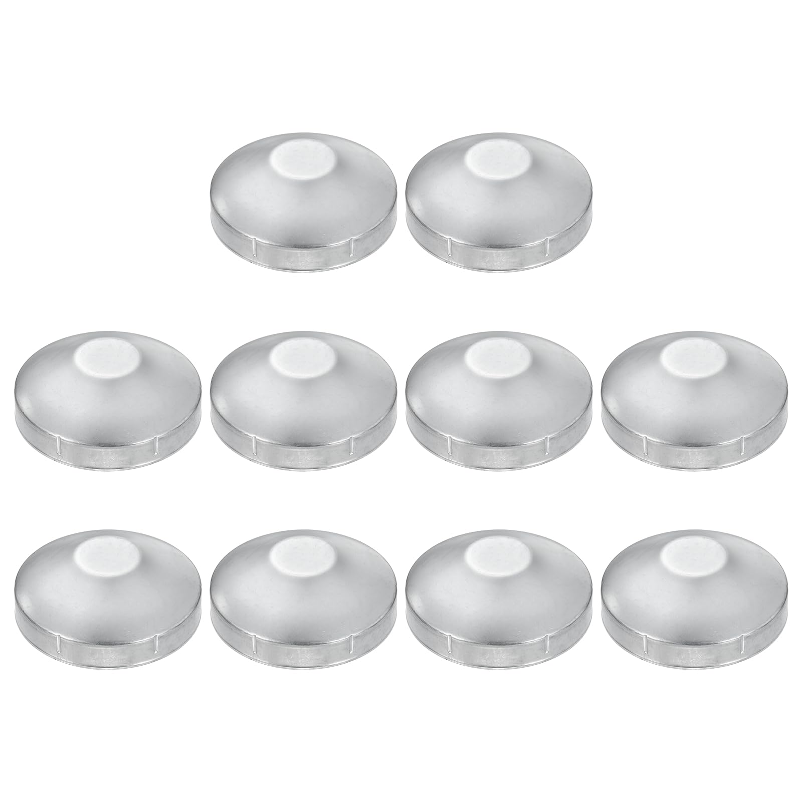 QUARKZMAN Cappello per Pali 10 Pezzi 102 mm Zincato Rotondo a Cupola | per Recinzione a Maglia per Esterno, Adatto per Tubo, per Parti di Recinzione a Maglia