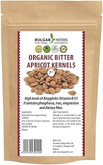 Organic Raw Bitter Apricot Kernels - Gluten Free - Vegan - The Best Bitter Apricot Seeds for B17 Vitamin - Made in The European Union - 7 Oz. 200g