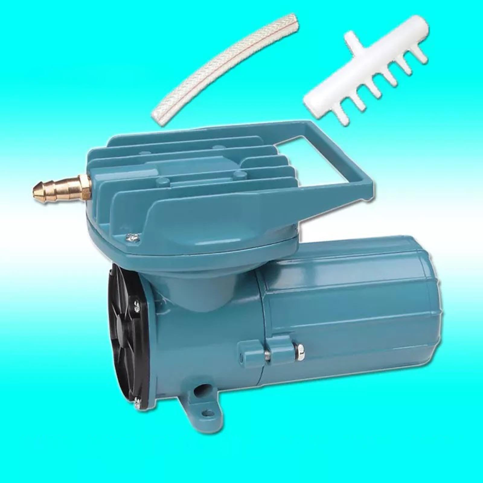 Bomba de aire para acuario, 12 V CC, metal, para estanque al aire libre, uso comercial, fuente de 165 x 76 x 99 mm, 12 V, 18 W