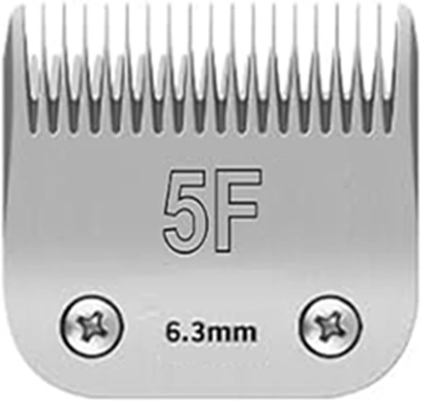 5F Detachable Pet Dog Grooming Clipper Blade, Most,Compatible For Oster,A5,Compatible For Wahl,KM Animal Clippers 1/4 ”(6.3mm)(9pcs)
