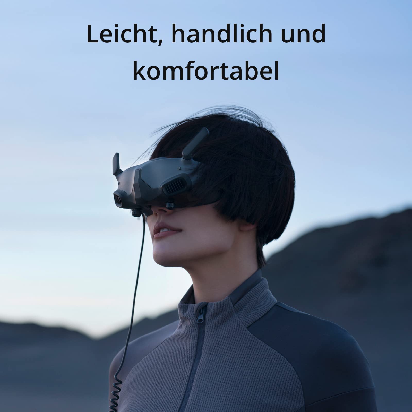 DJI Goggles 2 Motion Combo-Immersive Multifunktions-Bewegungssteuerung, leichte und handliche FPV Goggles, Micro-OLED Displays, DJI O3+ Videoübertragung und niedrige Latenz