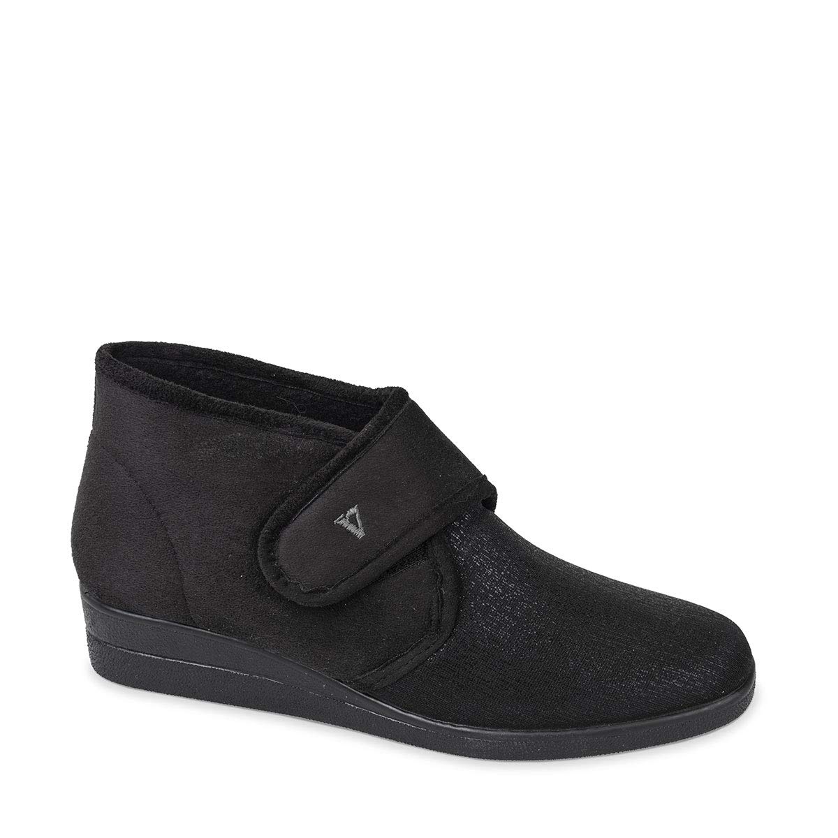 Valleverde 23228. Pantofola Donna con Tessuto Elastico Invernale