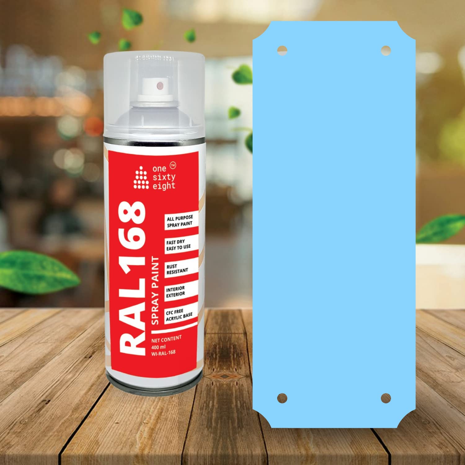 one sixty eight RAL 168 Multipurpose Color Paint Spray, Light Blue RAL shade Spray Paint 400 ml (Light Blue) (B09Z8P43RW) Amazon Price History, Amazon Price Tracker
