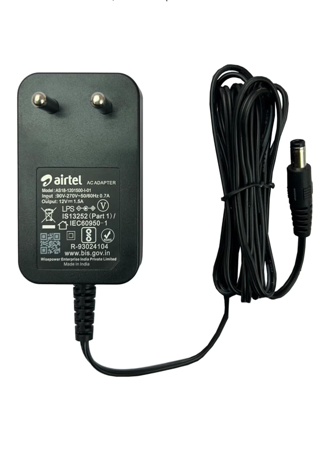 Original 12V 2A Power Adapter (BIS Certified) for Airtel Digital TV DTH SD/HD Settopbox | Model: MSA-C2000IS12.0-24W | IS13252(Part 1)/IEC 60950-1|R-41071820- HUIZHOU MOSO Energy Technology - White-image-16