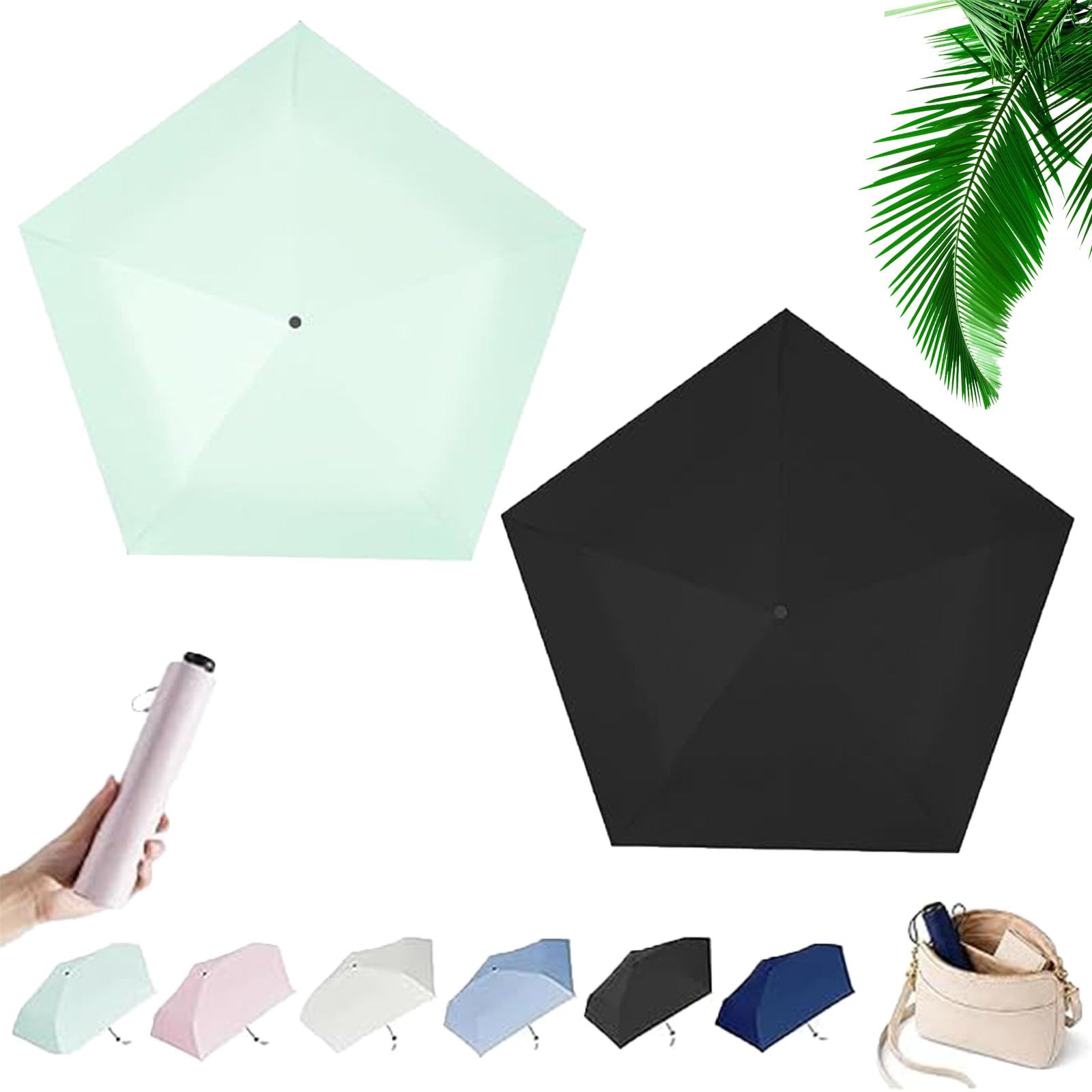 Parasol de poche pliable, parapluie crayon japonais
