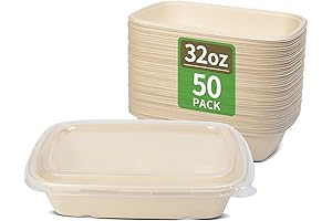 Premium Quality Compostable Meal Prep Containers With Lids
