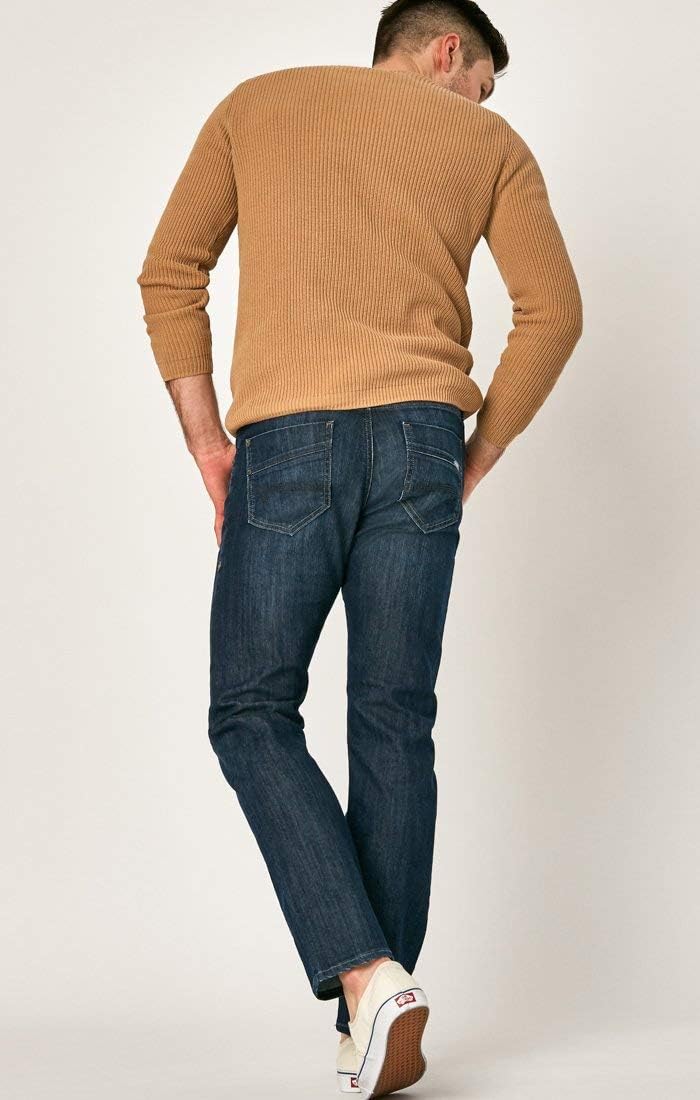 Mavi Zach Men's Straight Leg Regular Rise Jeans for Men – Casual Pants – Stretchable Men's - Image 6