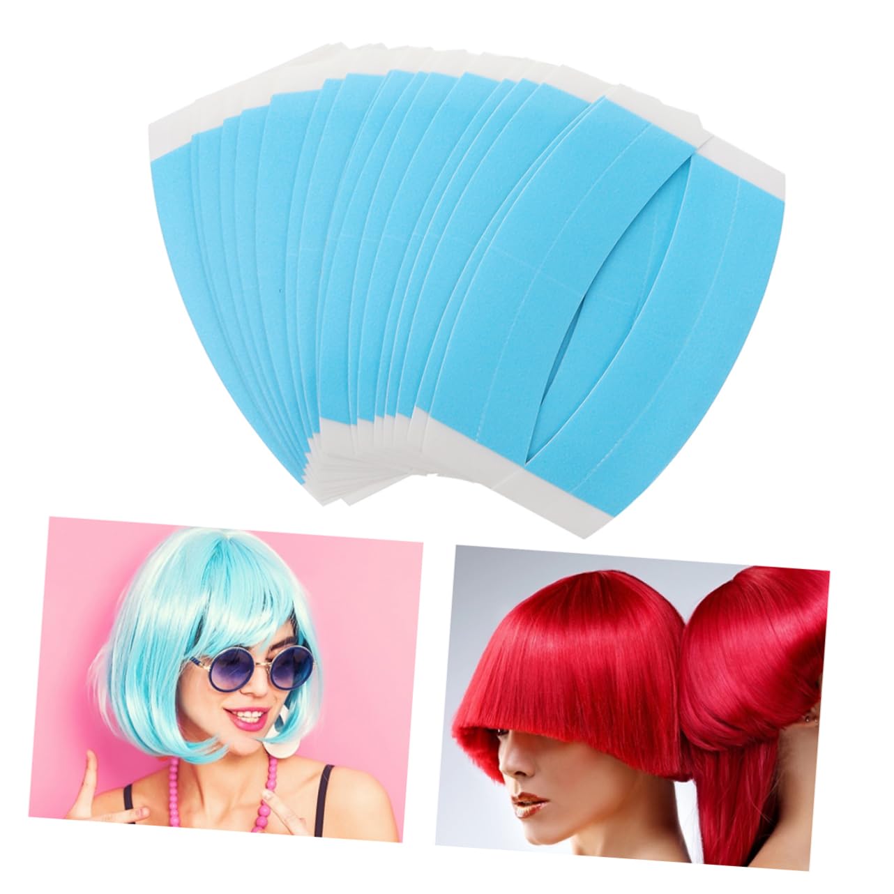 Angoily Hair Extension Sticker 23 Sheets Double Sided Tape Strong Hold Waterproof Hair Extension Supplies