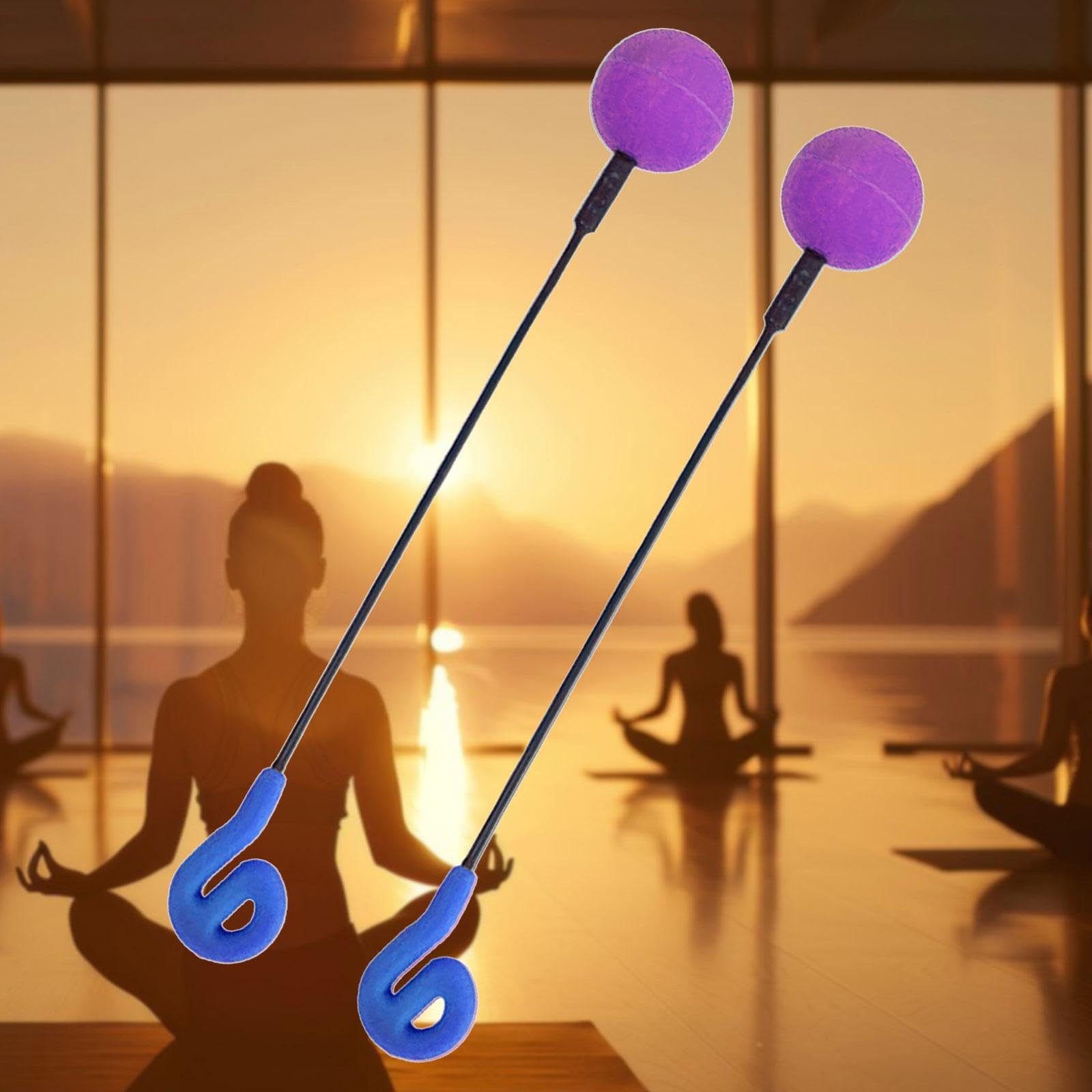2 Friction Gong Mallets Set de Percusión para Gong Grande Cabezal de Goma Ofrece Resonancia Y Sonidos de Ballena Adecuado para Relajación Meditación Y, 2 piezas