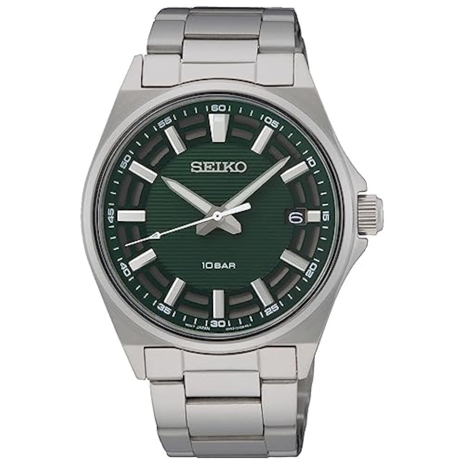 Seiko Men Analog Quartz Watch with Stainless Steel Strap SUR503P1