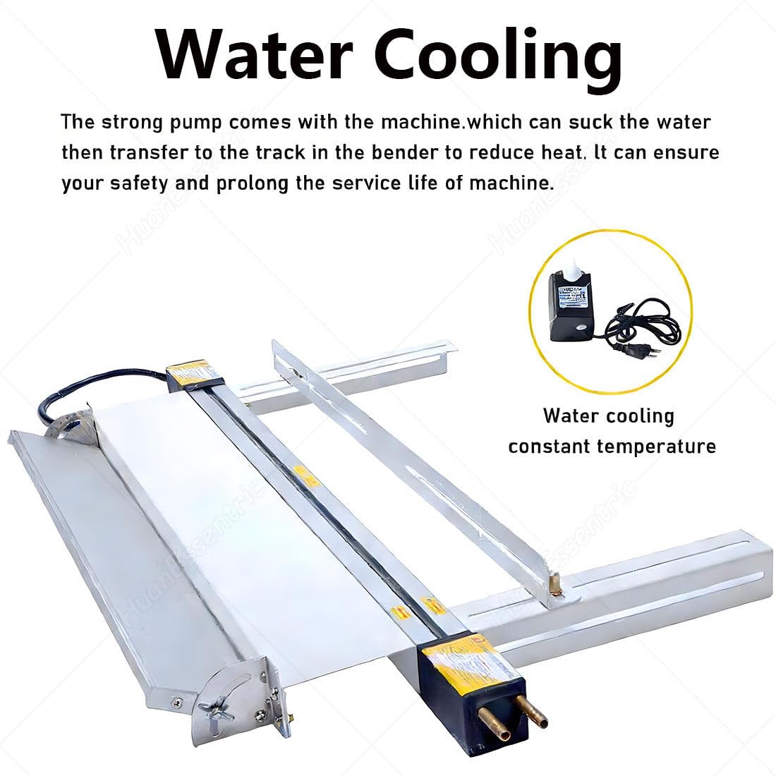Macchina piegatubi a caldo per plastica acrilica in PVC, versione con staffa, 125 cm, per insegne e piatti organici