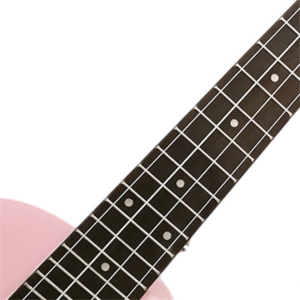 【music ukulele】ハートが可愛いエレキ・コンサートウクレレ【セット】 Amazon.co.jp: ウクレレ ウクレレ23インチピンクのハート型の