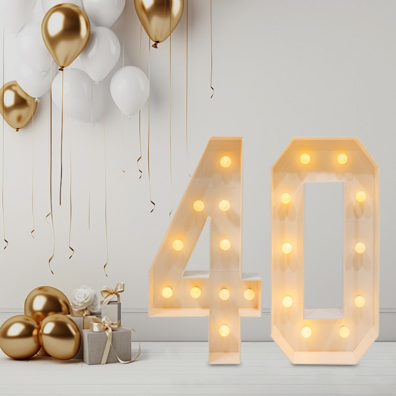 Bipily LED Lettera Luci LED numeri Luci Alfabeto Luce Lampada Lettere