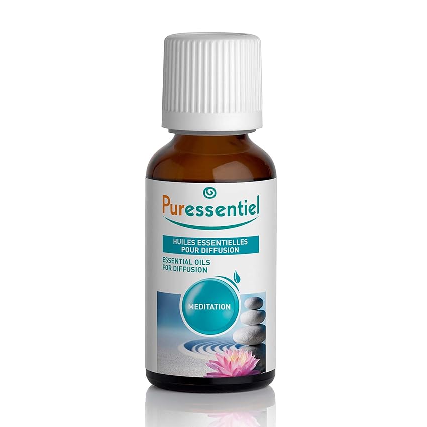 Puressentiel - Meditation - Miscela di Oli Essenziali Per Diffusione - con 4 Oli Essenziali - 100% Puri e Naturali - Per Liberarsi Dalle Ansie Quotidiane - Vegan e Cruelty Free - 30 ml