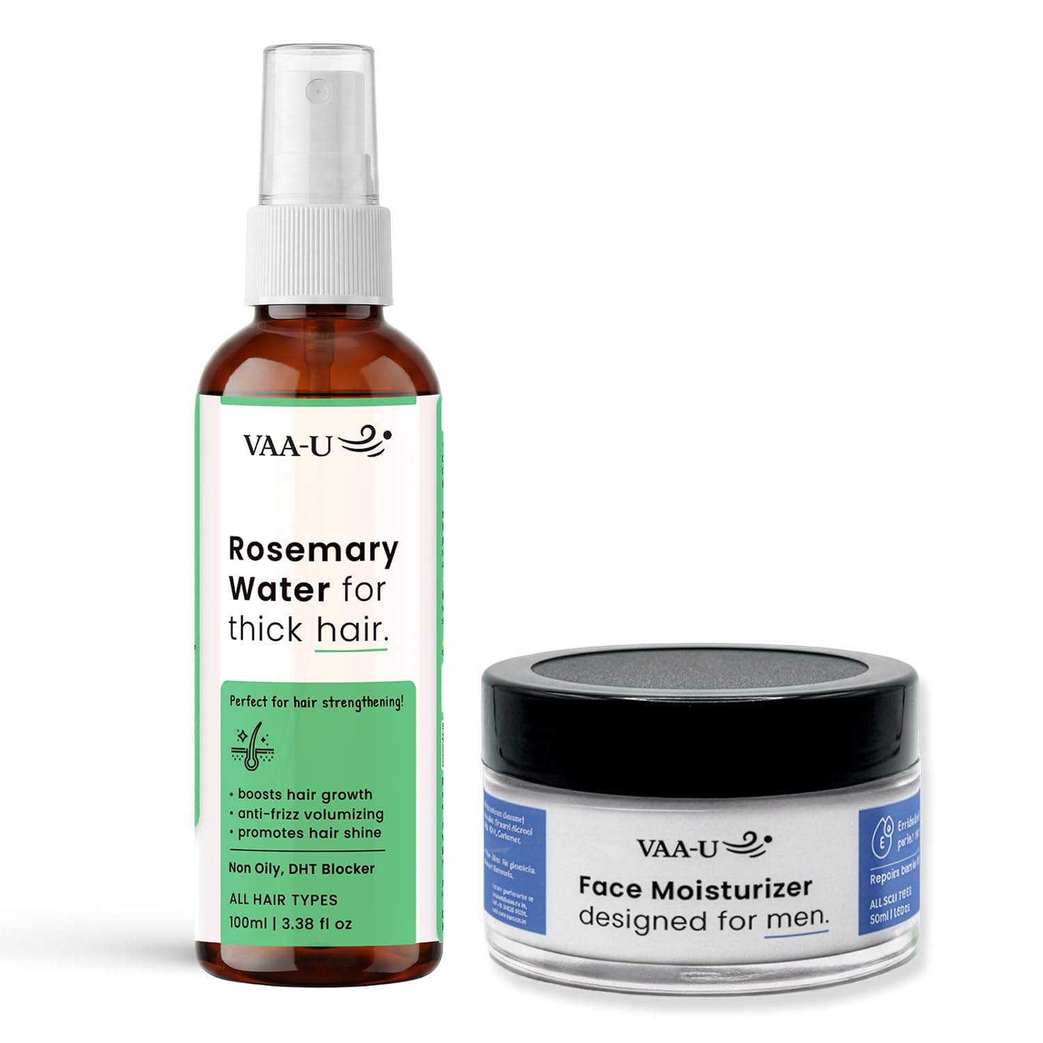 Rosemary Hair Growth Spray 100ml & Face Moisturizer for Soft Skin 50g | Hair & Skin Care Combo | Soft Skin Formula | Lightweight Care | Daily Hydration | Non-Greasy | Unisex-image-42