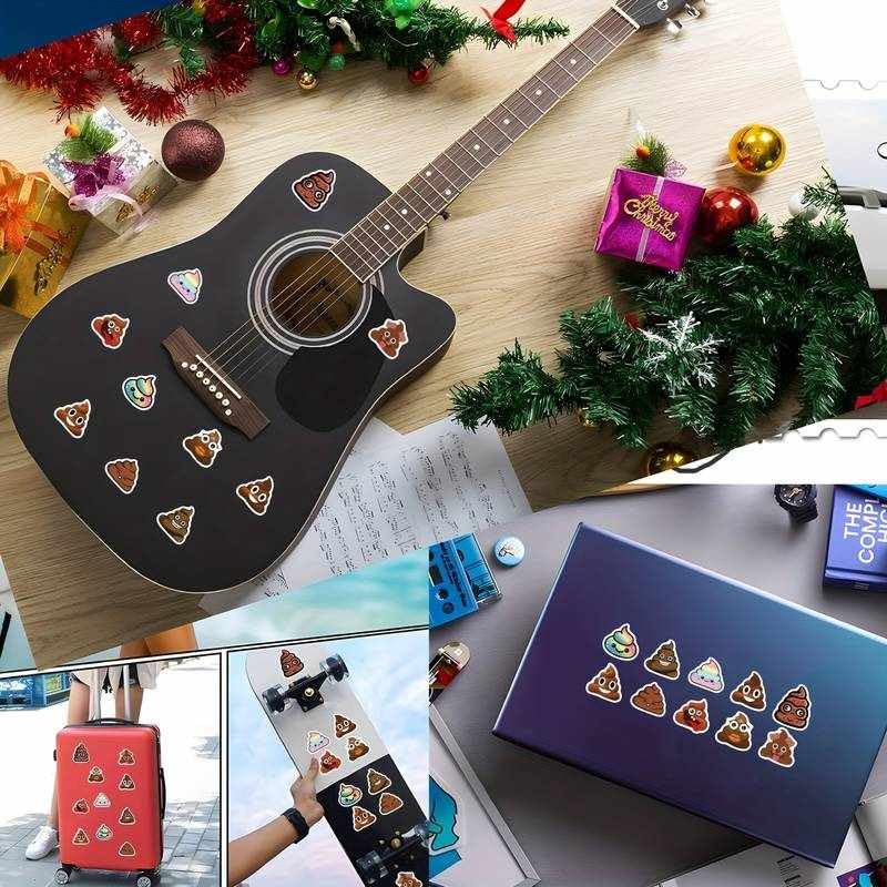 Rollo Pegatinas Emojis Cacas para niños, emoji stickers, 1 Unidad - imagen 3