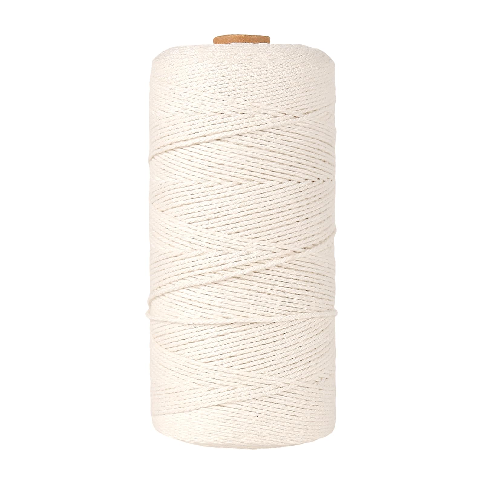 Manchap White Cotton Twine, 1Mm String, 400M Length For Kitchen, Trussing, Baking