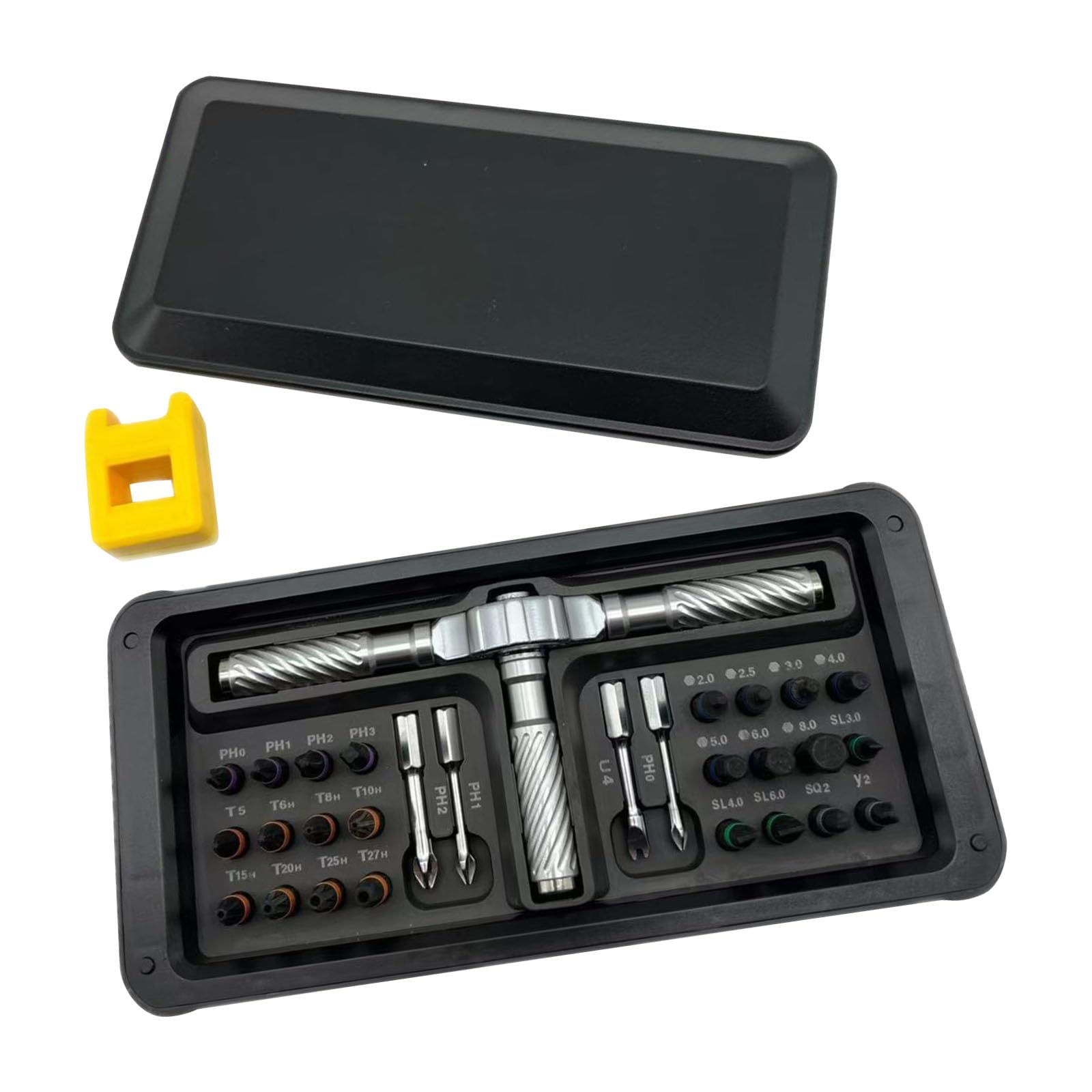Precision Ratchet Driver Set for Electronics Maintenance 30 Pack Ergonomic Grip Ratchet Screwdriver Set