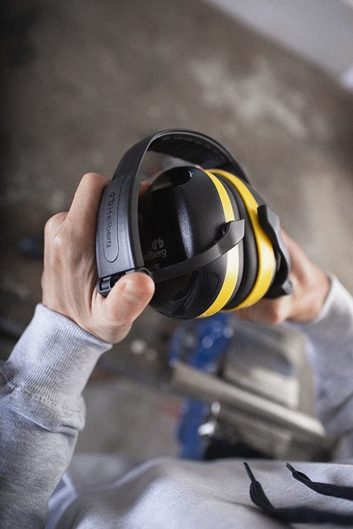 HELLBERG SAFETY Casque antibruit pliable Secure 2 41502-001 - Protection auditive professionnelle pour les bruits moyens à élevés (niveau 2)