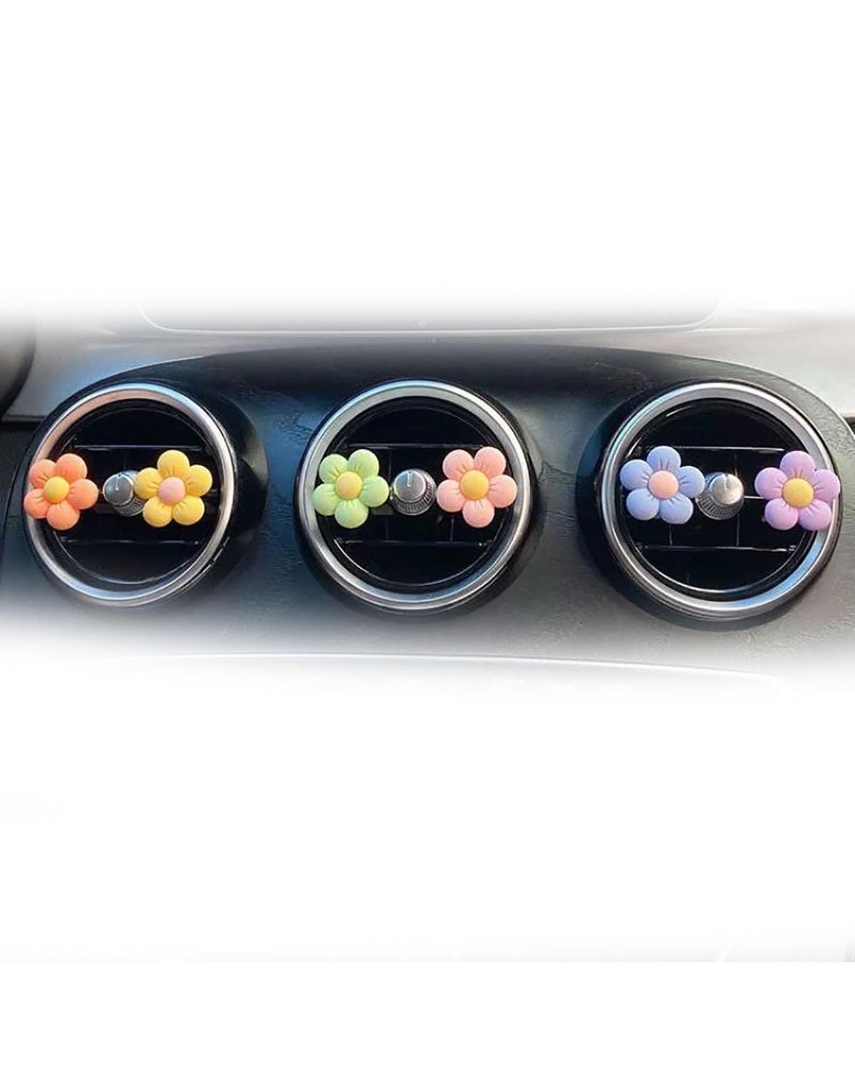 Sosoport Aromatherapie Diffuser Blume - Weiße Pfingstrose Duftblume Für Auto & Wohnraum