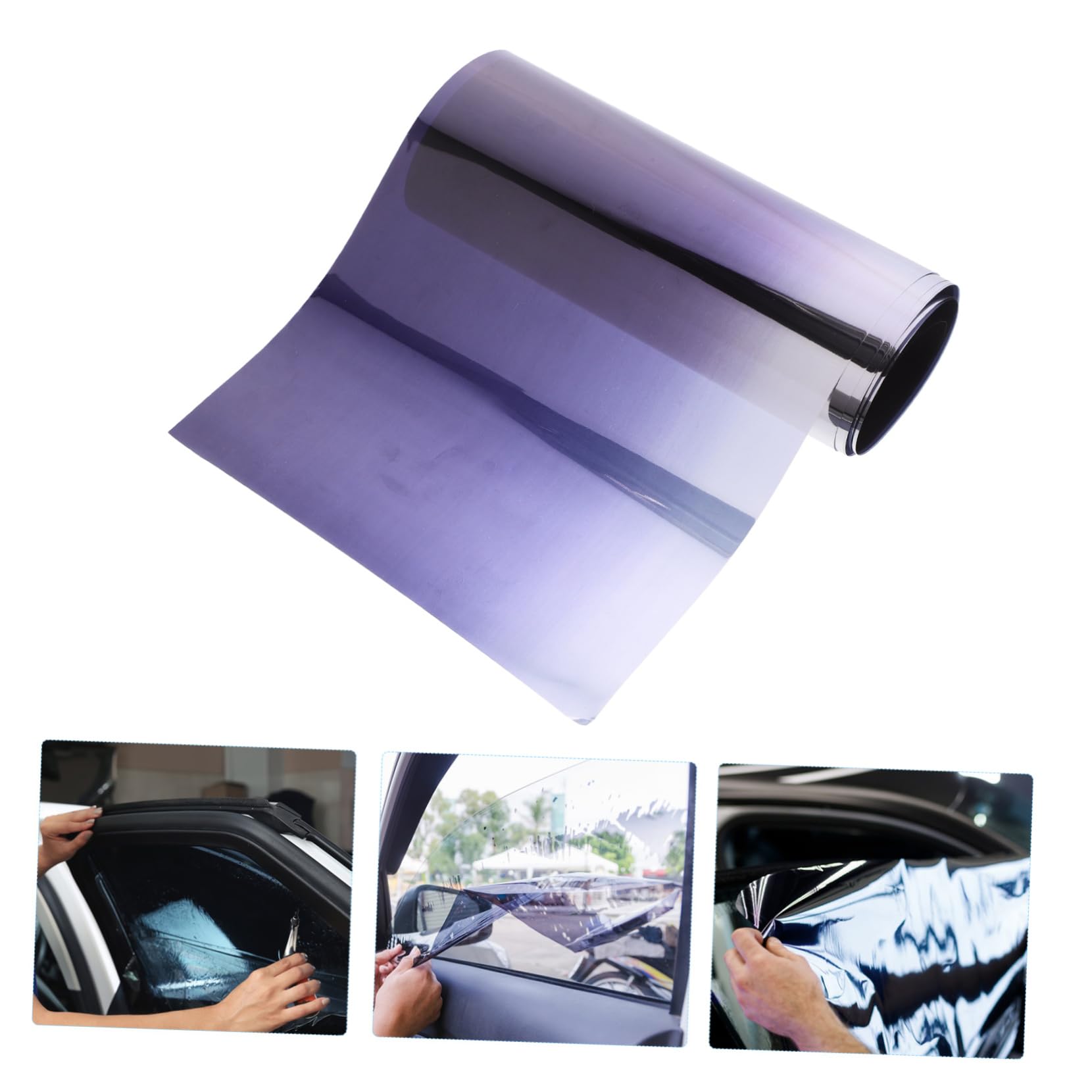 SOLUSTRE Film Teinté Pare-Brise Voiture Anti-Chaleur Noir, 1 Set