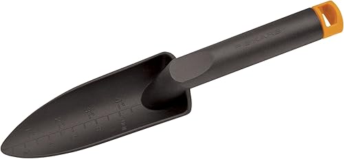 Fiskars Pala de fibra compuesta para tierra 7068 Negro