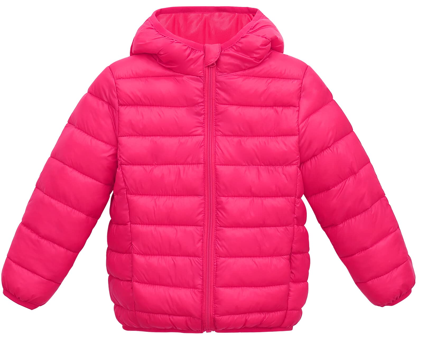 Happy Cherry Kids Lightweight Puffer Jacket Packable Bubble Coat Down Cotton Coats Zip Up Hooded Outwear