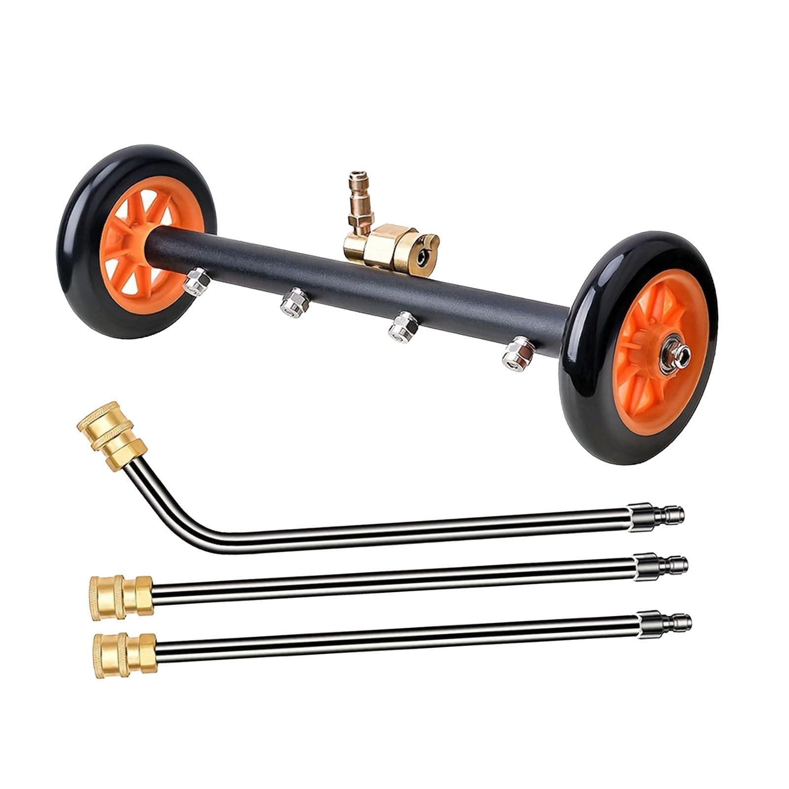 Pressure Washer Undercarriage Cleaner Under Car Washer for SUV Deck Backyard-image-40