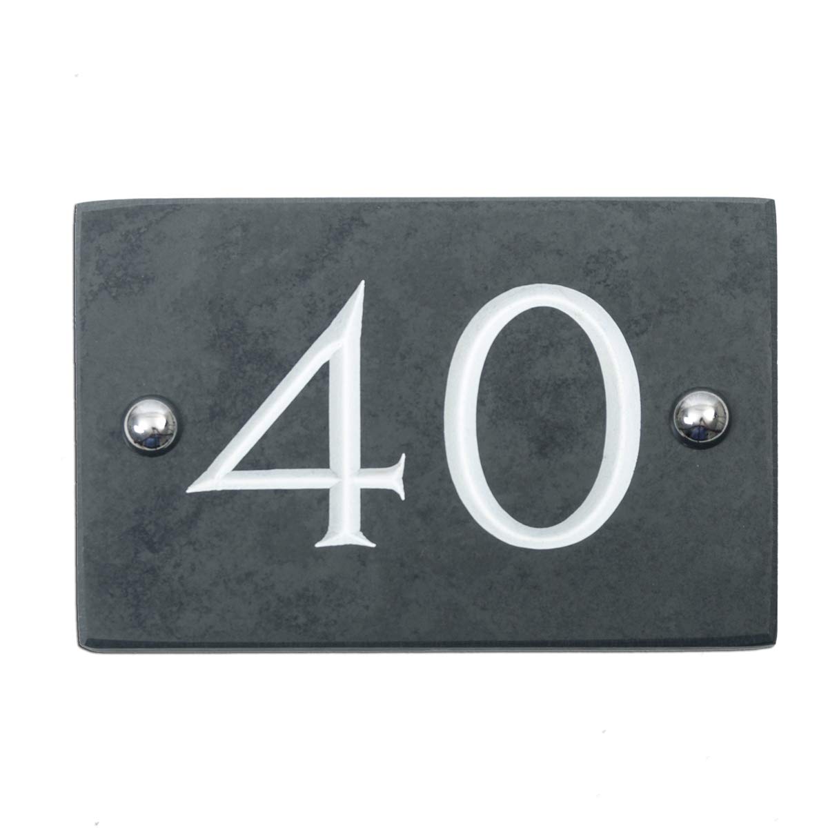 Slate Engraved House Number 40