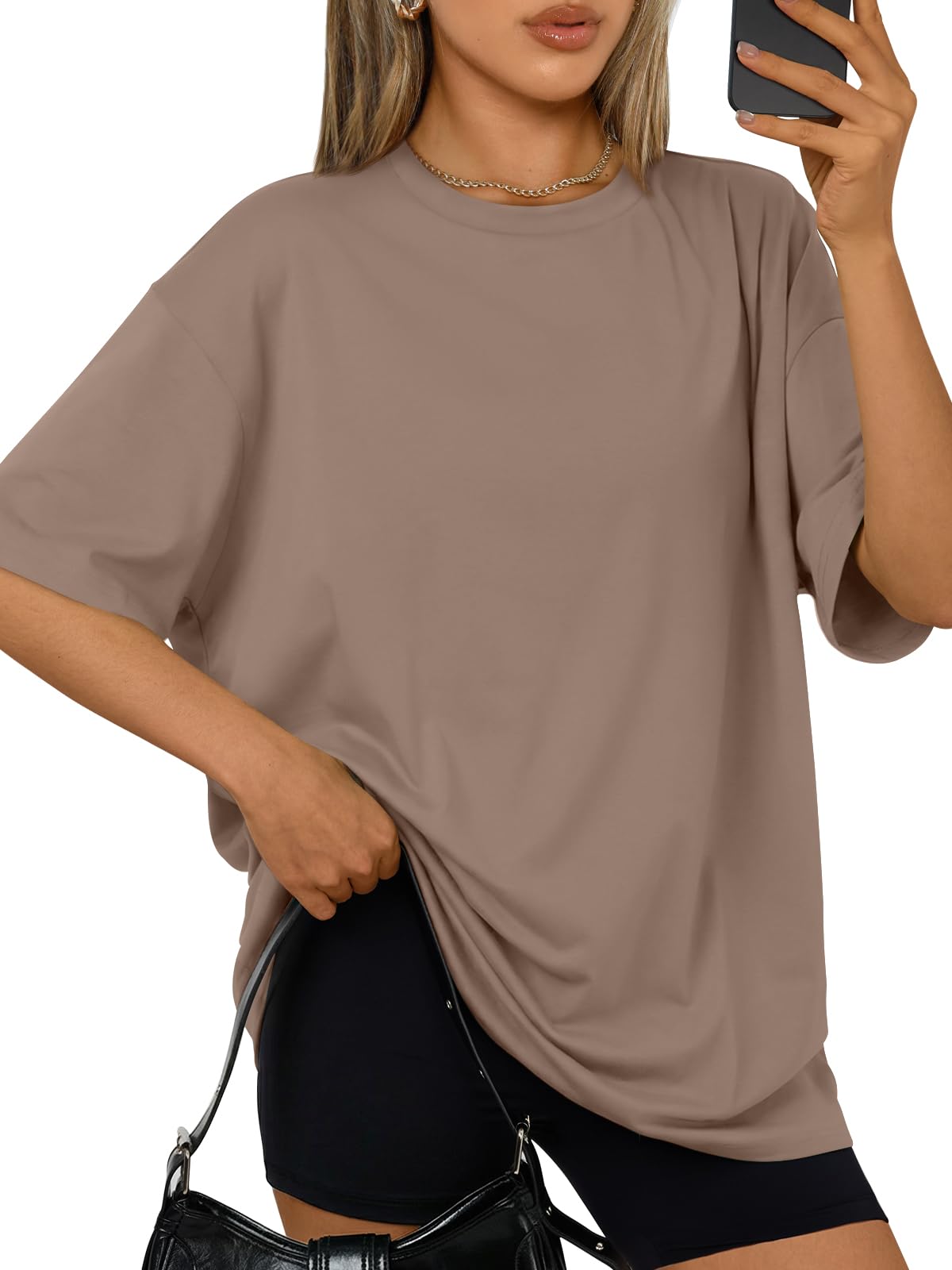 Trendy Queen Womens Oversized T-Shirts Short Sleeves Workout Tops | Casual Summer Gym Tees Plus Size Fashion Clothes 2026