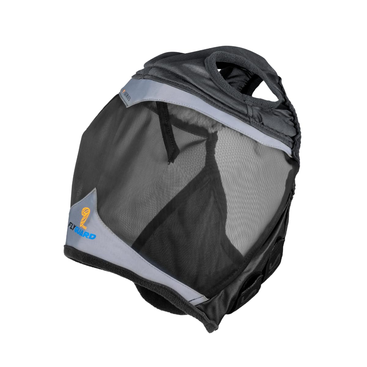Shires Fine Mesh Fly Mask With Ear Hole - Jet Black