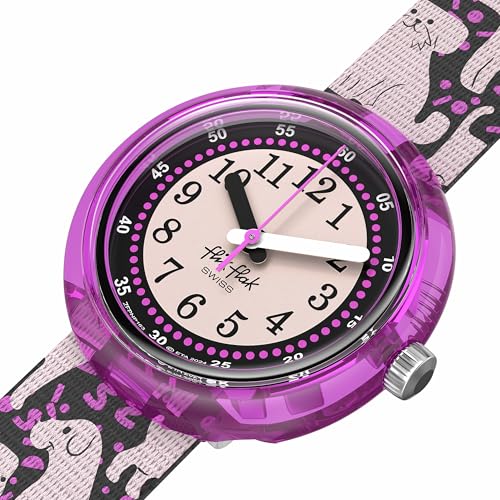 Flik Flak Girl Kids Watch Biosourced Quartz Waterproof Woof Woof Time3