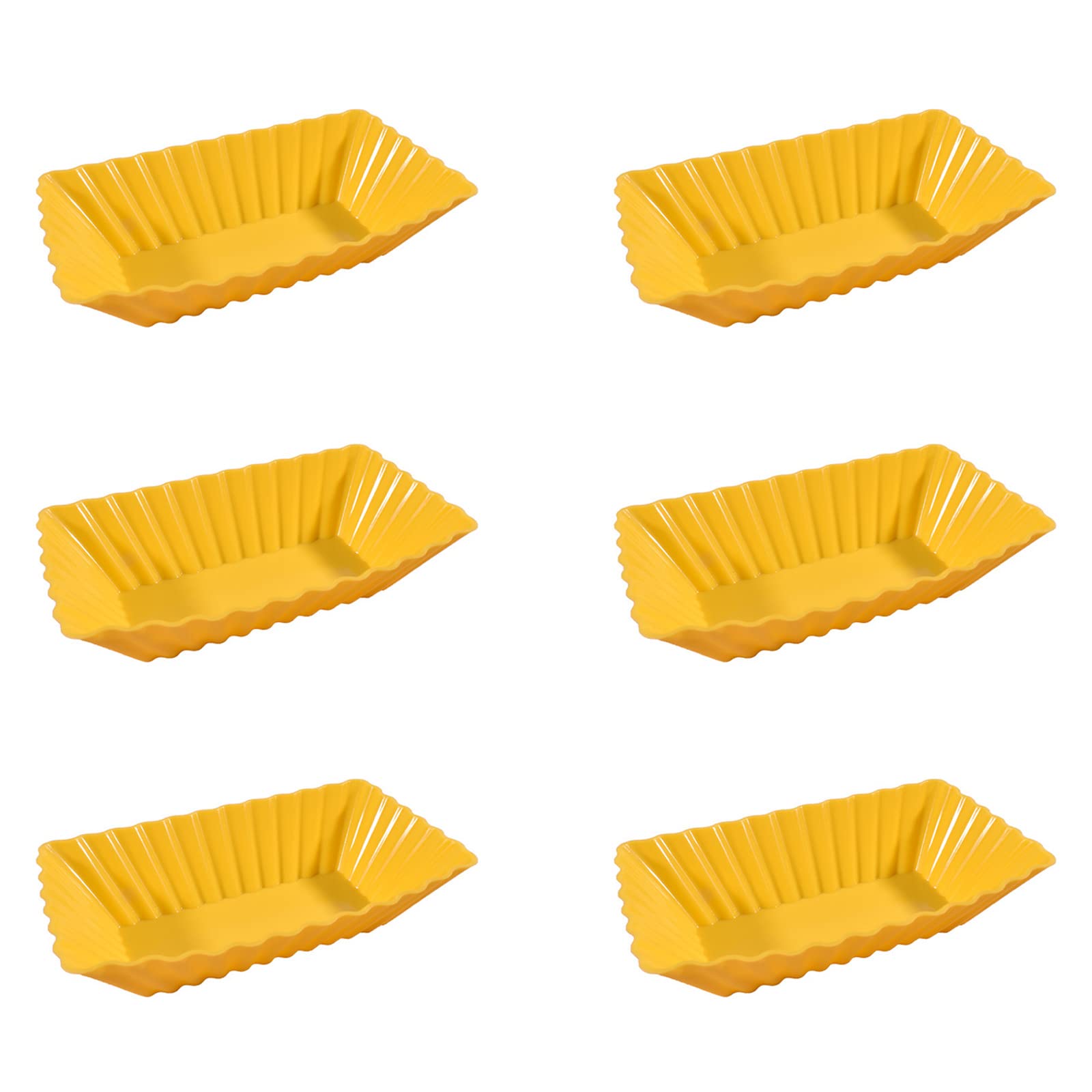 Kalttoy 6 Pcs Non-Stick Muffin Cake Pan Steamable Silicone Mousse Cake Mold Baking Tool Kitchen Baking Pan Easy to Demould Molds Shapes for