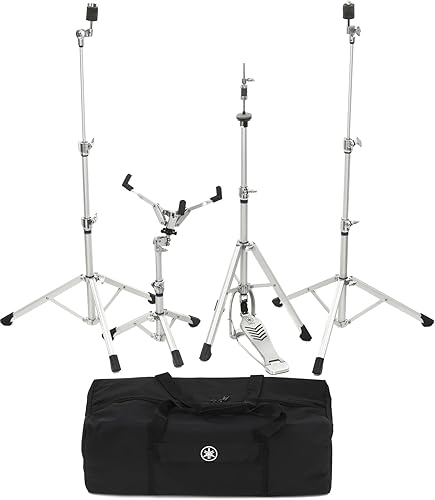 Yamaha Paquete de 4 piezas de Crosstown HW-3 de alta calidad, hardware que todo baterista de concierto debe
