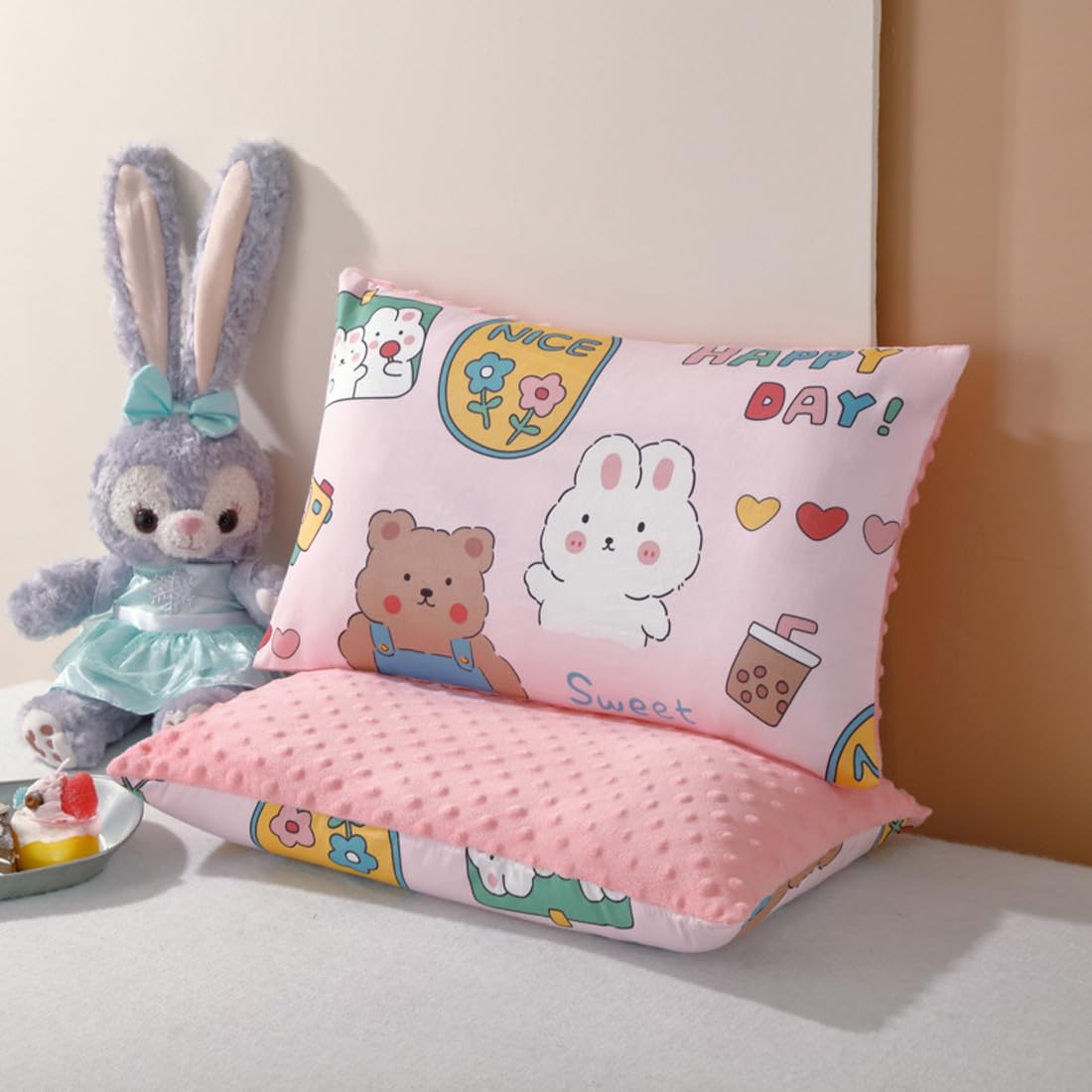 Federa cuscino per bambini 100% cotone 30x50cm 2 pezzi