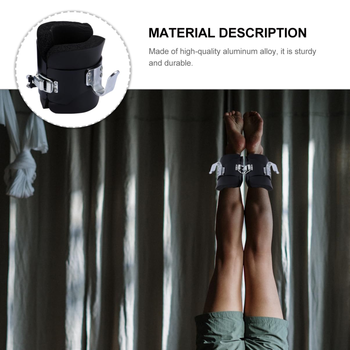 Ankle Boots for Inversion Therapy Exercise Equipment for Home Use Relieve Back Pain Stretch Muscles Contoured Support Boots