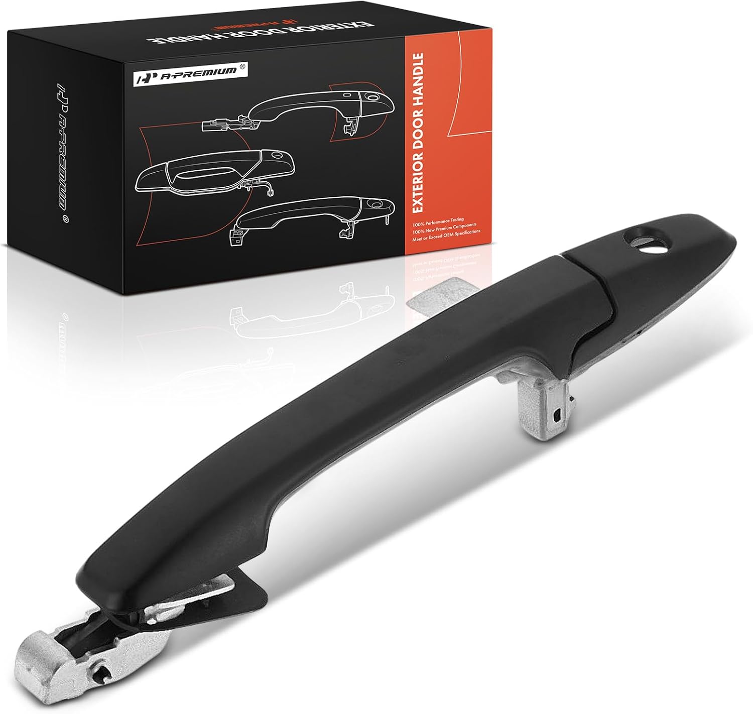 A-Premium Front Left Driver Side Exterior Door Handle Compatible with Honda Civic 2006-2011 Coupe, Primed Black, Replace# 72180-SNA-A11ZF, 72180-SNA-A11ZC