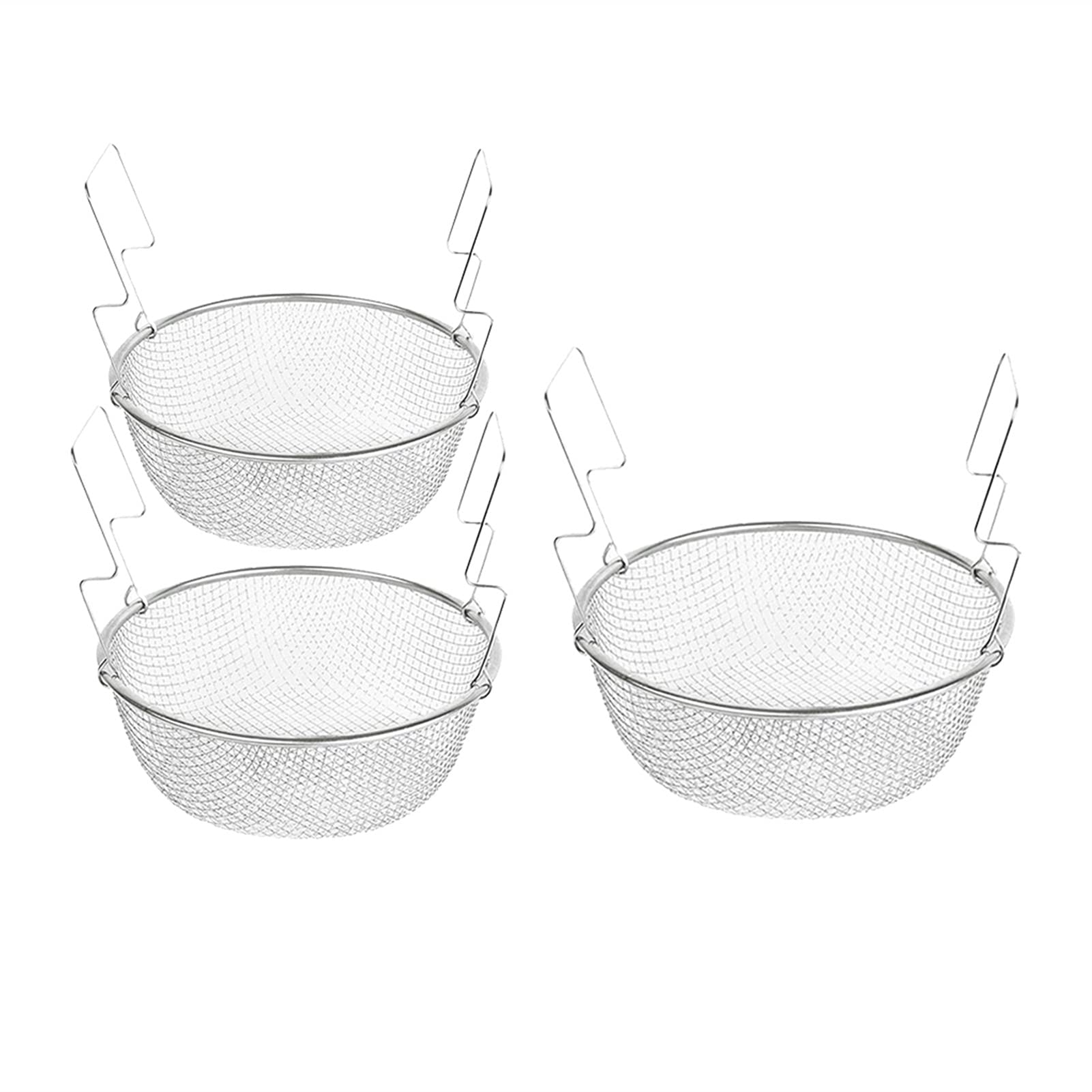 Escurridores Cesta de drenaje Fritas Fritas Cocina Cesta Cesta de Acero Inoxidable Colador de alimentos Redondo Mesh Sifter Utensilios de cocina Cocina Colador Cesta de Drenaje ( Size : 23cm )