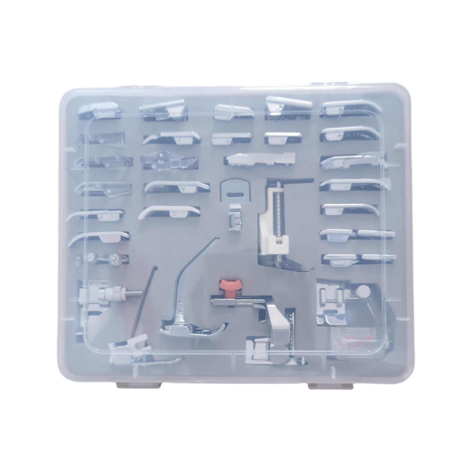Kalttoy 32pcs Comprehensive Sewing Presser Foot Set for Home Machines Sewing Tool Collection Embroidery and Quilting Accessories Embroidery Presser Foot
