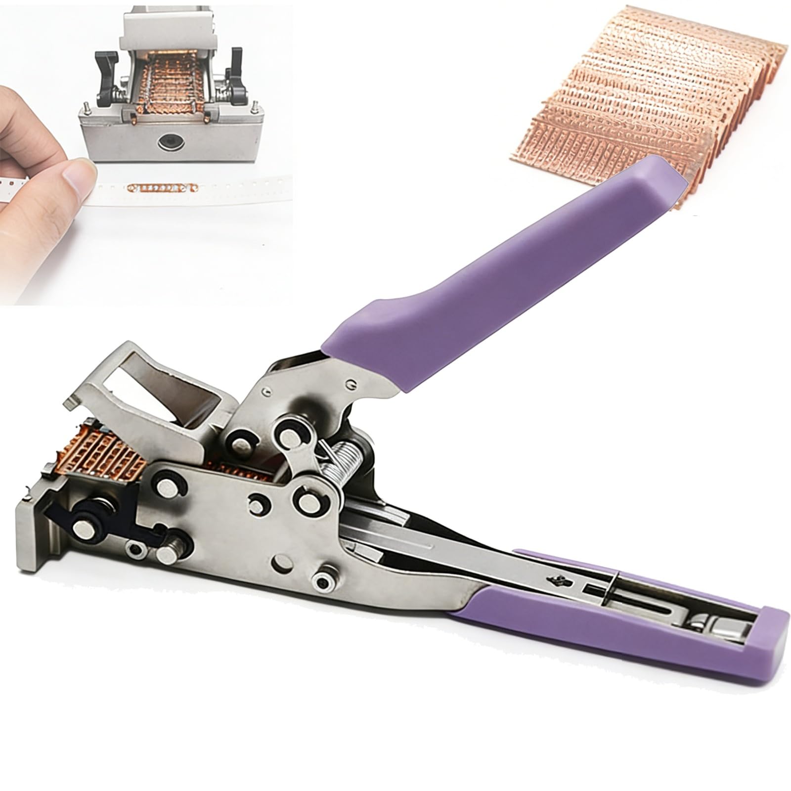 BOOZXCV SMT Splice Pliers for Reel Tape, Manual SMD Splices Tool, Stainless Steel Antistatic Hardware for Precision Work